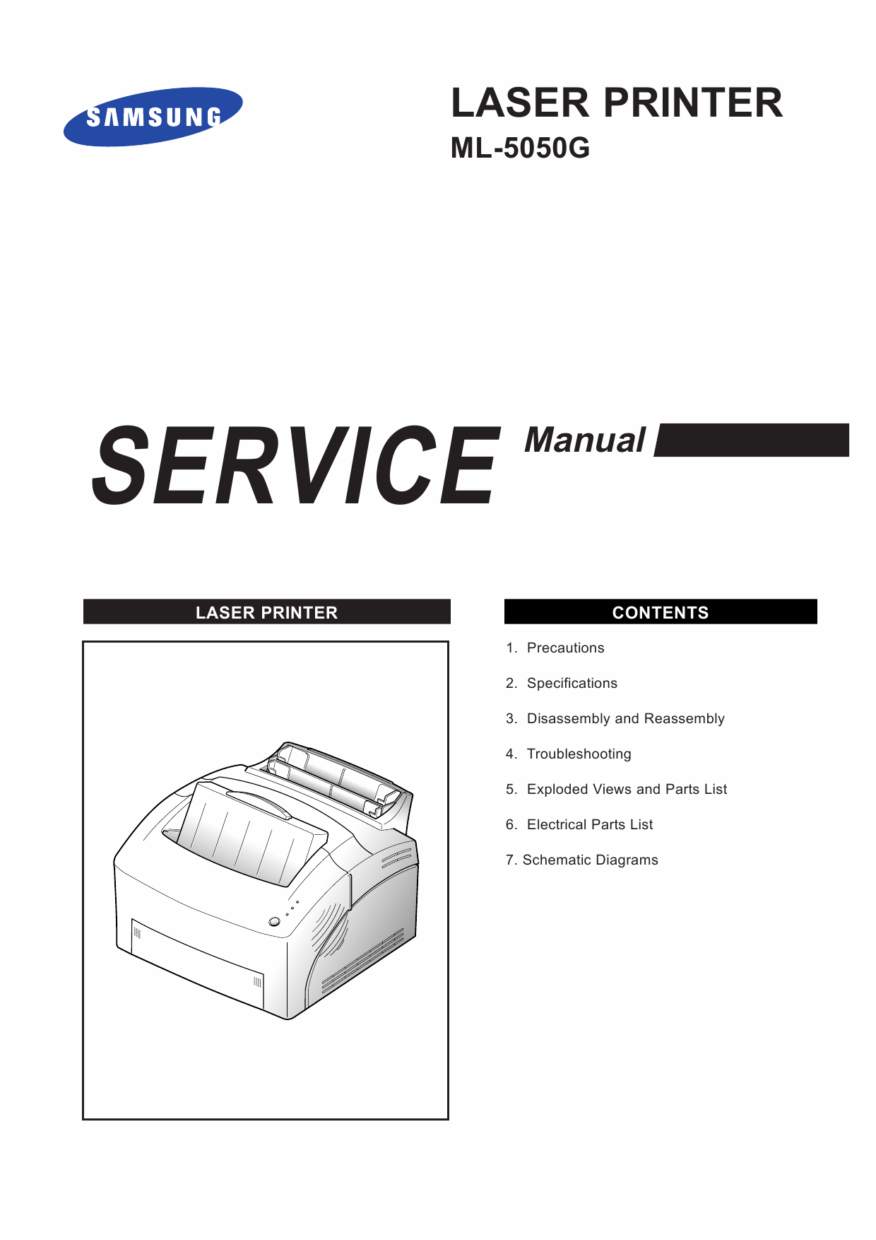 Samsung Laser-Printer ML-5050G Parts and Service-1